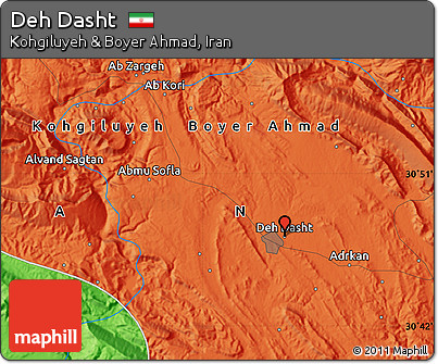 Political Map of Deh Dasht
