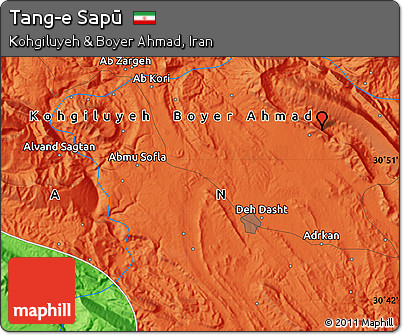 Political Map of Tang-e Sapū