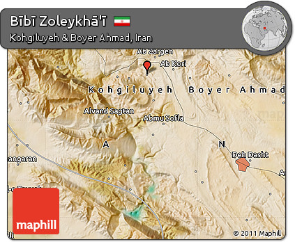 Satellite Map of Bībī Zoleykhā'ī