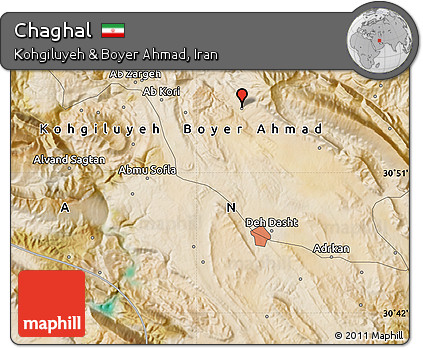 Satellite Map of Chaghal