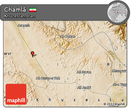 Satellite Map of Chamlā