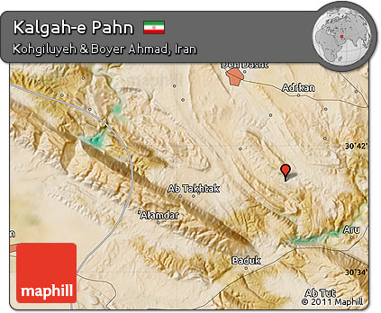 Satellite Map of Kalgah-e Pahn