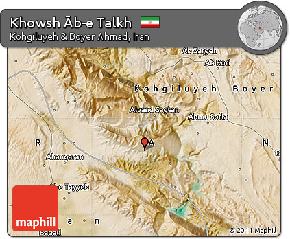 Satellite Map of Khowsh Āb-e Talkh