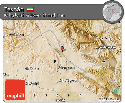 Satellite Map of Tashān