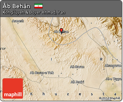 Satellite Map of Āb Behān