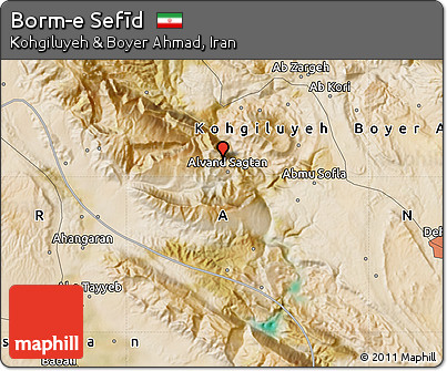 Satellite Map of Borm-e Sefīd