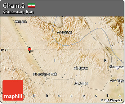 Satellite Map of Chamlā
