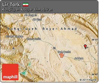 Satellite Map of Līr Tork
