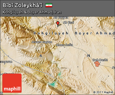 Satellite Map of Bībī Zoleykhā'ī
