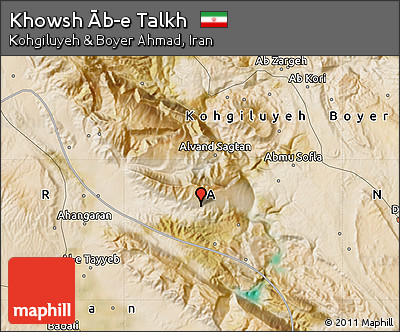 Satellite Map of Khowsh Āb-e Talkh