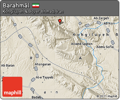 Shaded Relief Map of Barahmāl