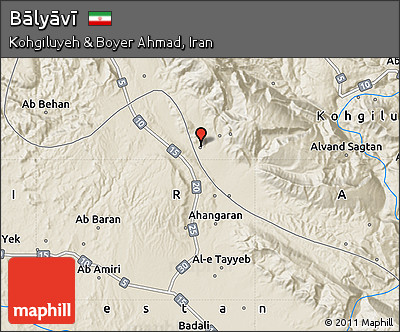 Shaded Relief Map of Bālyāvī