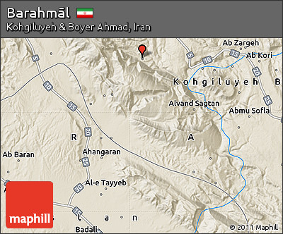 Shaded Relief Map of Barahmāl