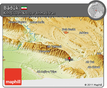 Physical Panoramic Map of Bādūk