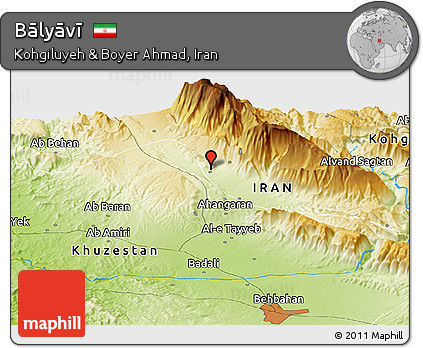 Physical Panoramic Map of Bālyāvī