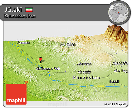 Physical Panoramic Map of Jūlakī