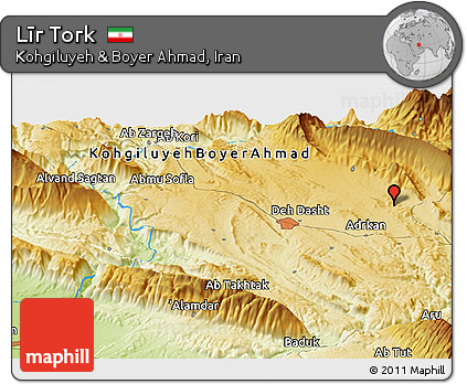 Physical Panoramic Map of Līr Tork