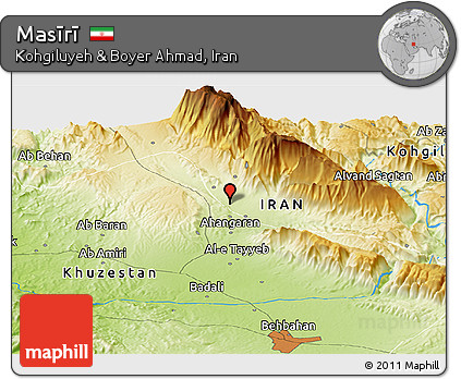 Physical Panoramic Map of Masīrī