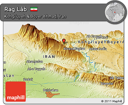 Physical Panoramic Map of Rag Lāb