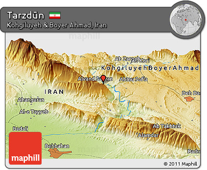 Physical Panoramic Map of Tarzdūn