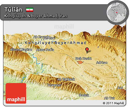 Physical Panoramic Map of Tūlīān