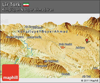 Physical Panoramic Map of Līr Tork