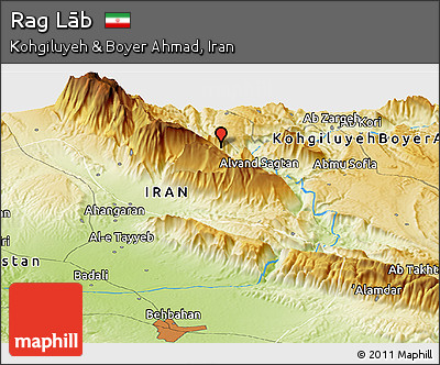 Physical Panoramic Map of Rag Lāb
