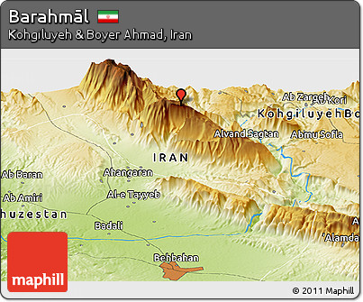 Physical Panoramic Map of Barahmāl