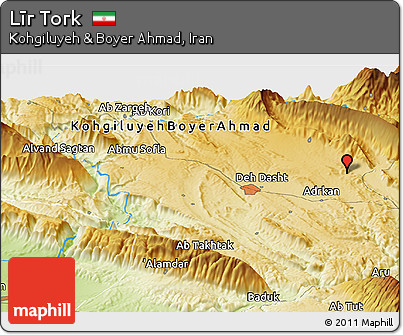 Physical Panoramic Map of Līr Tork