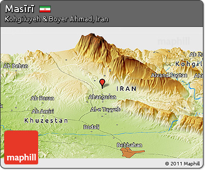Physical Panoramic Map of Masīrī