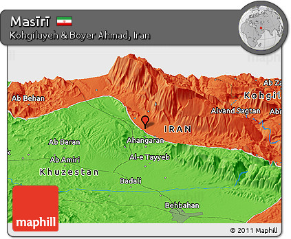 Political Panoramic Map of Masīrī