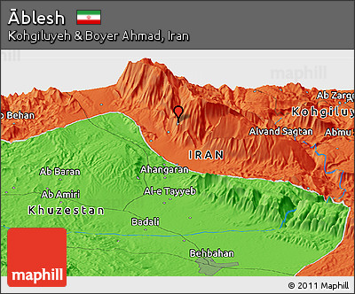Political Panoramic Map of Āblesh