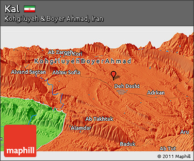 Political Panoramic Map of Kal