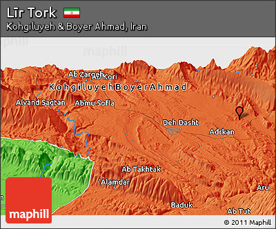 Political Panoramic Map of Līr Tork