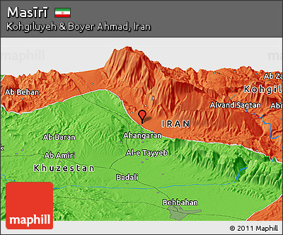 Political Panoramic Map of Masīrī
