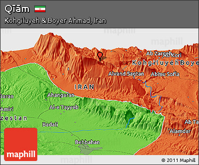 Political Panoramic Map of Qīām