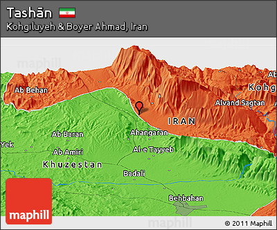 Political Panoramic Map of Tashān