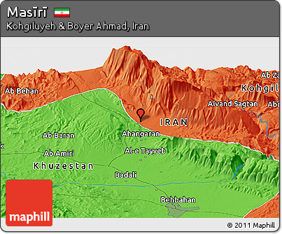Political Panoramic Map of Masīrī