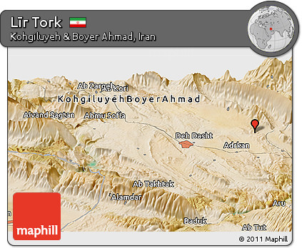 Satellite Panoramic Map of Līr Tork