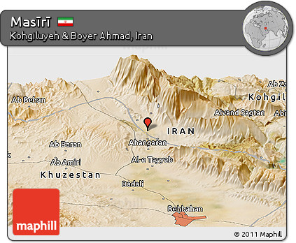 Satellite Panoramic Map of Masīrī