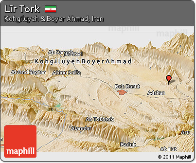 Satellite Panoramic Map of Līr Tork