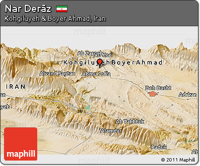 Satellite Panoramic Map of Nar Derāz