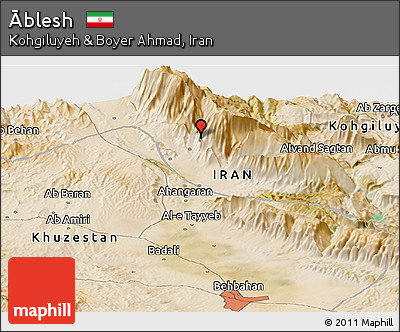 Satellite Panoramic Map of Āblesh