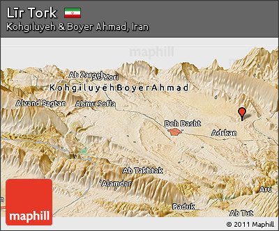 Satellite Panoramic Map of Līr Tork