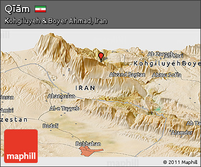 Satellite Panoramic Map of Qīām