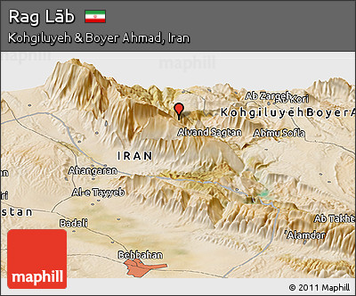 Satellite Panoramic Map of Rag Lāb