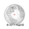 Outline Map of the Area around 30° 42' 29" N, 50° 55' 29" W, rectangular outline