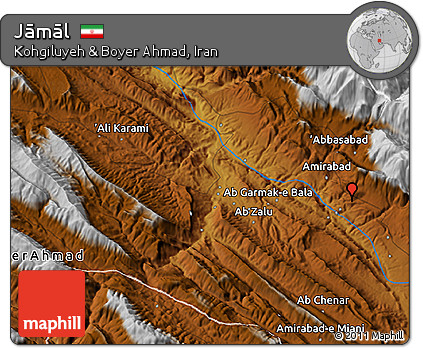 Physical 3D Map of Jāmāl