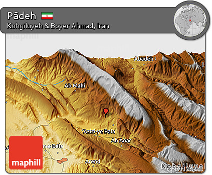 Physical 3D Map of Pādeh