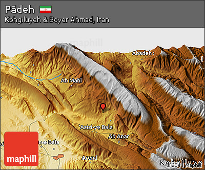 Physical 3D Map of Pādeh